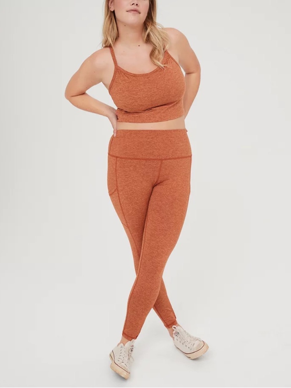 Offline by Aerie the hugger leggings high rise size medium burnt orange heather